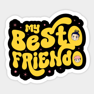 My Besto Friendo Best friend Funny Anime Gift For Fans Boy Girls Sticker